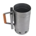 thumbnail image 4 of Encendedor de chimenea para parrilla, mango de madera, encendedor de chimenea compacto para barbacoa, para cocinar al aire libre y acampar, 4 of 10