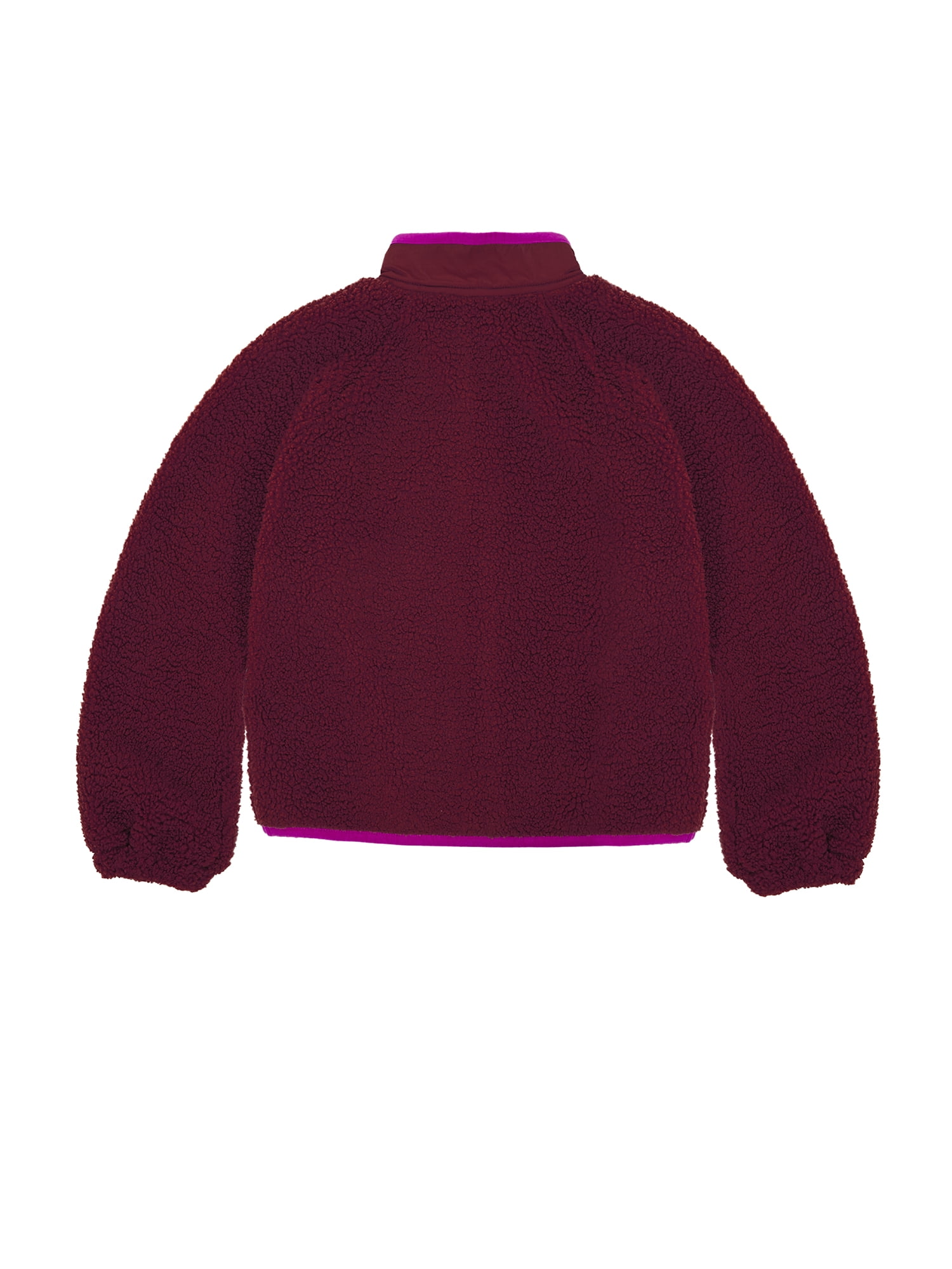 Wonder Nation Big Girls Boucle Mixed Media Jacket, Sizes 4-18