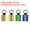 Blue Gold Green, variant on 8Pcs Reflective Keychain High Visibility Tags Lanyards Pendants Zipper Pulls Waterproof for Backpack Running Cycling Green