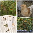 thumbnail image 6 of Uxcell Chickens Wire Mesh, 15 in x 9.8 ft Chickens Wire Fencing with Gloves and Ties for Poultry/Garden/Plant Protection [Green], 6 of 6