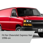 Voron Glass In-Channel Extra Durable Rain Guards for Chevrolet (Chevy) Express Van 1996-2026/GMC Savana 1996-2026, Window Deflectors, Vent Window Visors, 2 Pieces - 210217