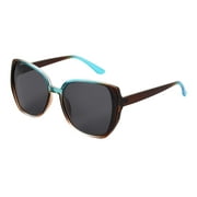 Panama Jack Polarized Multi-Color Large Square Frame Sunglasses, 100% UVA-UVB Lens Protection, Scratch & Impact Resistant