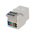 thumbnail image 5 of Monoprice Cat6 RJ45 Toolless Keystone Jack for 22-24AWG Solid Wire, White, 5 of 6