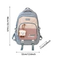 thumbnail image 4 of Kcolen Cute Back To School Backpack for First Day of School Durable Y2K Lightweight Water School Bag With Pendant Accessories, 4 of 4