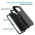 thumbnail image 3 of For Moto G 5G 2023 Case,Sturdy Phone Case for Motorola G 5G 2023 6.5",Njjex Full-Body Shockproof Protection Hard Plastic & Shock Absorption Rubber Rugged Bumper 3-in-1 Case Cover - Black, 3 of 6