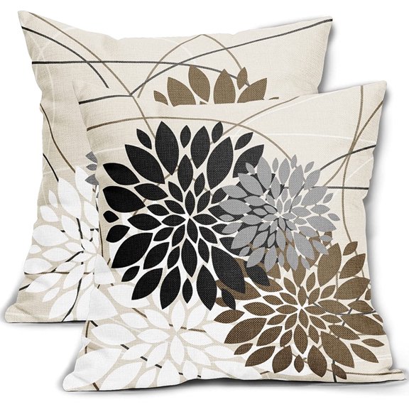 LQCrafK 18” x 18” Sage Linen Decorative Pillow Covers, Soft and Comfortable (2 Count)
