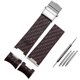 thumbnail image 3 of Correa de reloj de silicona para Ulysse Nardin 263 DIVER con extremo curvo, correa impermeable negra, marrón y azul, pulseras de reloj de 22 mm, 3 of 5