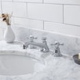 thumbnail image 3 of Water Creation Embassy 30" Single Brass Wash Stand in Chrome/White, 3 of 7