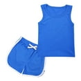 thumbnail image 4 of Clothes For Teen Girls Crop Tops Girl's Two Piece Sports Outfit Letter Graphic Sleeveless Basketball Jerseys and Shorts Set Size 10-12, 4 of 4
