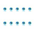 thumbnail image 1 of Nail Rhinestones Flat-Bottom Multi-faceted Sides DIY Handcraft Excellent Gloss Manicure Crystal Different Styles Mobile Phone Light Green AB, 1 of 6