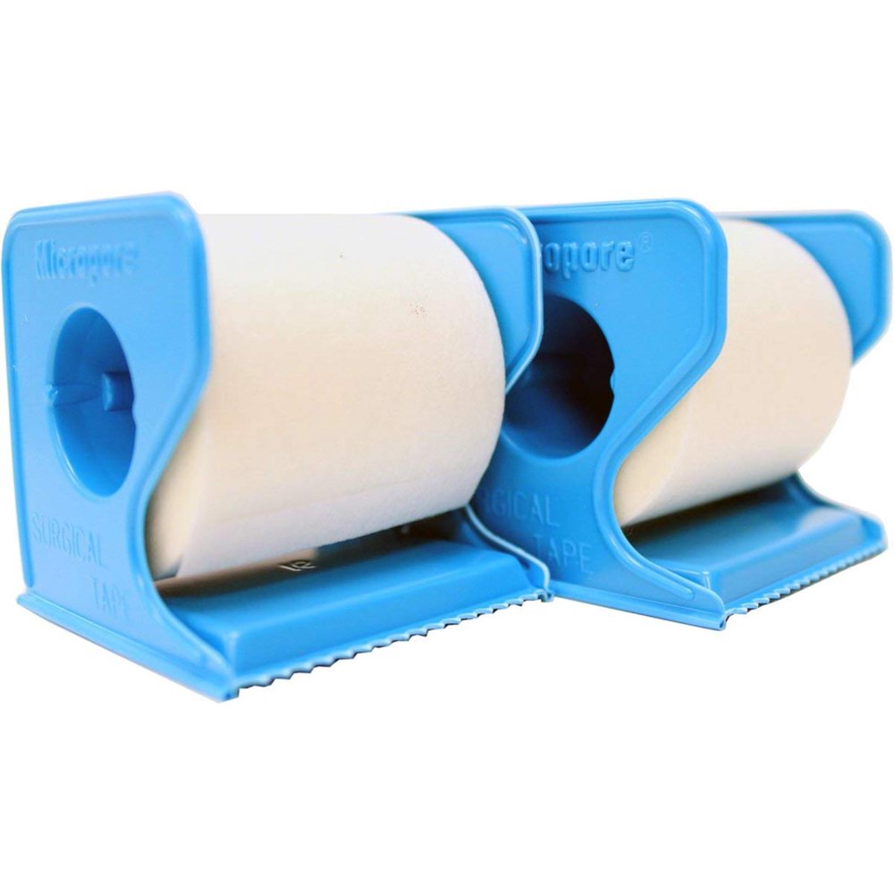 3m Surgical Tape 2" x 10 Yards with Dispenser (Pack of 2), Latexfree