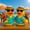 2 Ducks, variant on Funny Memorial Duck – Tropical Music Tribute Duck Figurine for Parrotheads, Margarita-Inspired Beach Collectible, Resin Rubber Duck Memorial Decor