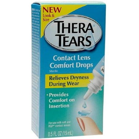 TheraTears Contact Lens Comfort Drops 0,50 oz (pack de 2)