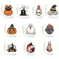 thumbnail image 3 of Halloween Triangle Banner Hanging Flags with Pumpkin Bat Ghost Designs and Sisal Ropes for Indoor Outdoor Party Decor, 3 of 6