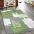 thumbnail image 2 of 3'x5' Area Rugs, Sage Green Gray Indoor Outdoor Area Rug for Living Room Bedroom, Modern Oil Painted Geometric Abstract Washable Bathroom Rugs Kitchen Floor Carpet Mats Home Decor Aesthetic, 2 of 8