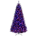 thumbnail image 1 of Costway 8' Halloween Tree Artificial Decoration Tree with 1408 Branch Tips 6 Lighting Modes, 1 of 10