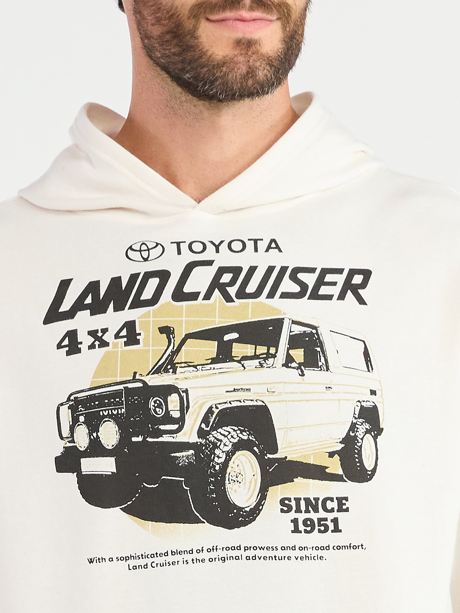 Toyota Men's and Big Men's Land Cruiser Graphic Hoodie with Long Sleeves, Sizes XS-5XL