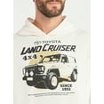 thumbnail image 4 of Toyota Men's and Big Men's Land Cruiser Graphic Hoodie with Long Sleeves, Sizes XS-5XL, 4 of 5