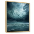 thumbnail image 2 of Designart "Ocean Storm euphony I" Nautical & Beach Floater Framed Wall Art Living Room, 2 of 7
