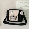 thumbnail image 4 of Bolsa de hombro de moda cruzados de lona para mujer Casual para ir de compras (negro) Tmvgtek Para Estrenar, 4 of 9