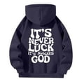 thumbnail image 4 of SIYUDAN Women s Hoodie Long Sleeve Hoodie Zip Up Hoodie Women Oversized Hoodies for Women Navy Crewneck Winter Essentials Trendy Women s Clothes, 4 of 4