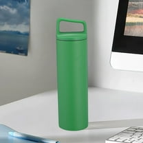 Qiweii Wide Mouth Stainless Steel Vacuum Insulated Sports Water Bottle, 480mL Large Capacity Portable Thermos Flask for Outdoor Hiking Camping, Leakproof, Durable