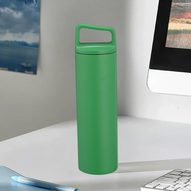 Botella Deportiva de Acero Inoxidable de Boca Ancha de 480 Ml | Termo con Aislamiento Al Vacío | Tapa Roscada Antifugas | Mantiene Las Bebidas Calientes o Frías de 6 a 12 Horas | Hervidor Portátil pa