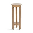 thumbnail image 5 of Kate and Laurel Foxford Transitional Two-Tier Circle Plant Stand for Use as Living Room Pedestal Table or Small Bedroom Nightstand, 12x12x30, Natural, 5 of 10