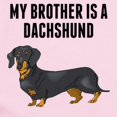 thumbnail image 2 of CafePress - My Brother Is A Dachshund Body Suit - Long Sleeve Cotton Baby Bodysuit, 2 of 4
