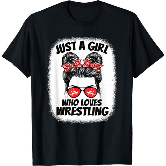 Just A Girl Who Loves Wrestling Wrestler Girls T-Shirt