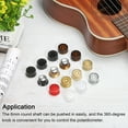 thumbnail image 5 of Unique Bargains Guitar Control Knobs Speed Volume Control Knobs 6x26x12mm Musical Instrument Parts Replacement Black 4 Pack, 5 of 5