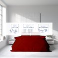 thumbnail image 4 of Homi Drapes 100% Egyptian Cotton 3 Piece Duvet Cover Set - Breathable All Season Comforter Cover with Zipper Closure & Corner Ties Sateen Weave (Burgundy, California King), 4 of 4