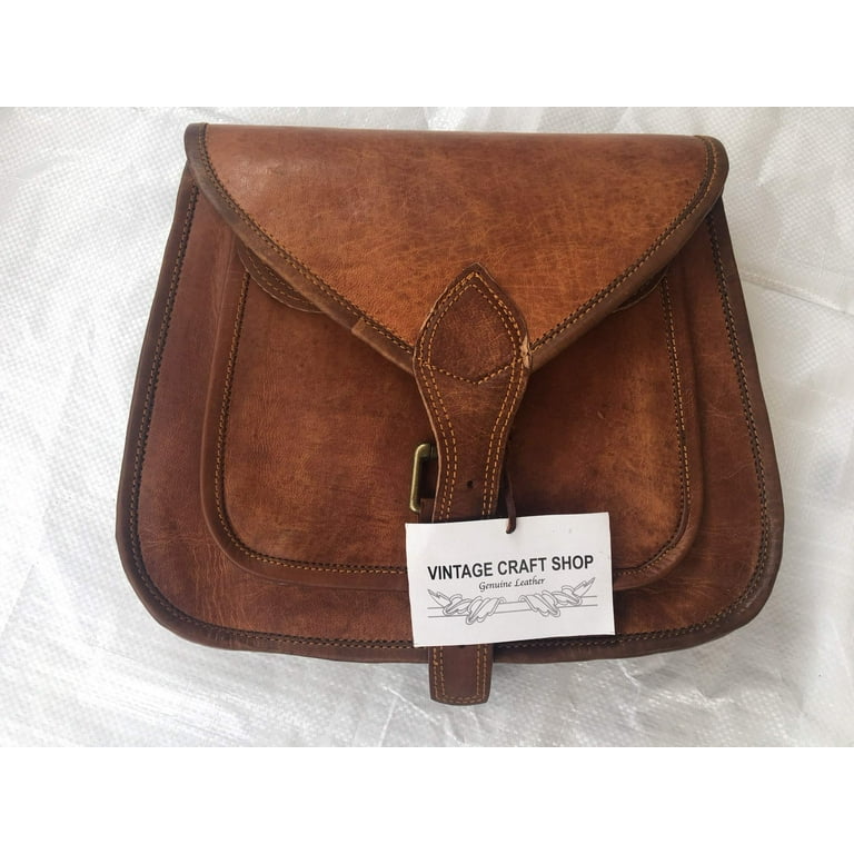 Vintage Leather Crossbody Purse
