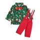 thumbnail image 1 of Trajes de Navidad,Trajes navideños Camisa formal con pajarita,Disfraz de Navidad para niños Trajes de caballero Navidad,Conjunto de traje para niños,ropa,pajarita,camisas y Tirantes con clip, 1 of 8