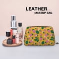 thumbnail image 4 of Cute Strawberry Carrot Vegetable Makeup Bag, Large Capacity Travel Cosmetic Bag for Women Girls- Travel Toiletry Bag Leather Portable Waterproof Makeup Case Organizer with Handle, 4 of 4