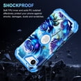thumbnail image 3 of Casetego for iPhone 16E 5G Case,Glow in The Dark Cute Fashion Blue Crystal Butterfly,Heavy Duty Shockproof Protective Stylish Apple iPhone 16E Phone Case for Women Girls Gifts,Blue Butterfly, 3 of 8