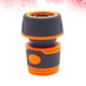 thumbnail image 2 of 2 conectores rápidos para manguera de jardín de 3/4", para lavado de autos, de plástico, para jardín, color naranja, 2 of 6