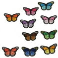 thumbnail image 1 of 10 Pieces Embroidered Iron on Patch for Clothing,Sunflowers Butterfly Iron On Patches Set, 1 of 4