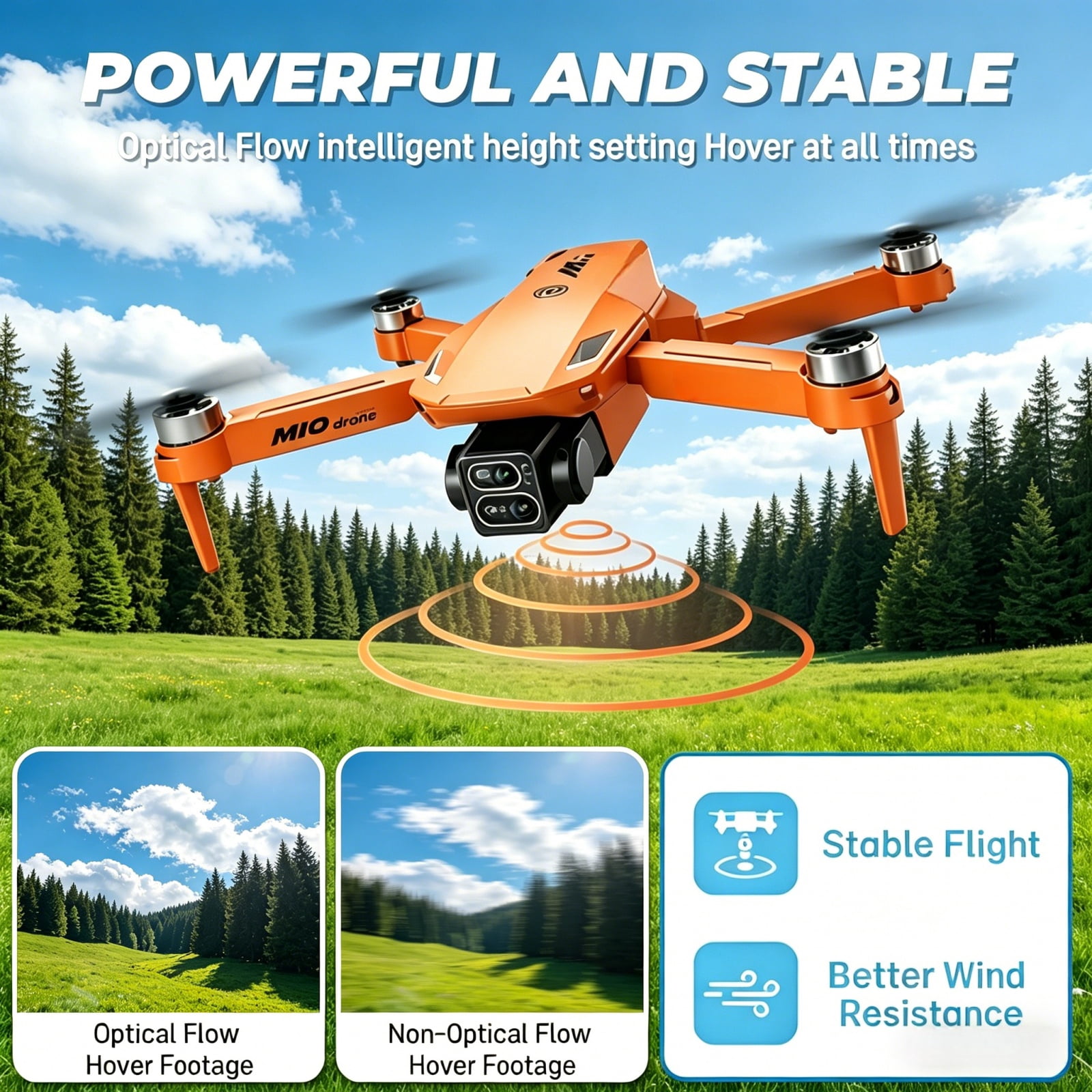 4K Foldable RC Drone with HD Camera, WiFi FPV, Altitude Hold, One Key Start, 360° Flip, Remote Control Drone Toy for Kids Boys Girls Age 10+