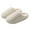 White, variant on Striped Fuzzy Slippers for Women Men Cute Winter House Shoes Anti-Slip Memory Foam Slip on Shoes