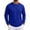 Dark Blue-A-160720aa, variant on Men's Sweatshirts Solid Color Crew Neck Mens Long Sleeve Tee Shirts Fall Winter Drop Shoulder Fleece Men's Pullover Tshirt Blue S