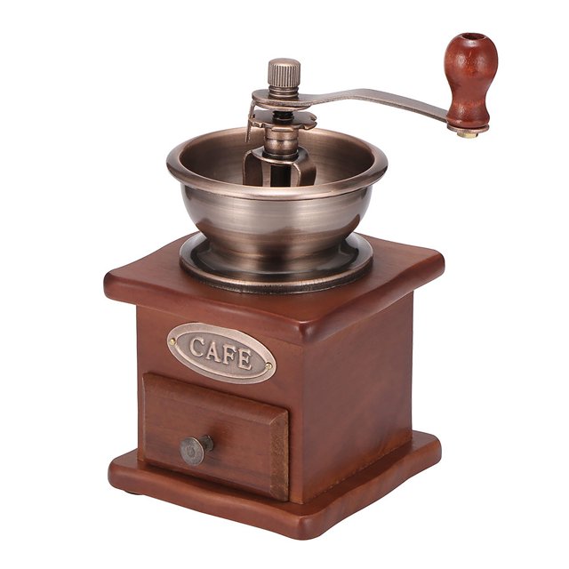 Molinillo De Café De Mano De Madera, Máquina Clásica De Granos De Café, Molinillo De Café Manual Para Café Casero Scienceny HA026911-02