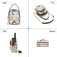 thumbnail image 3 of FORMRS Crossbody Bag for Women Quilted Travel Shoulder Cell Phone Purse with Chain Strap Handbag, Pink Geometric, 3 of 7
