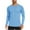 Light Blue, variant on Lumeqa Men's Rash Guard Shirts Swim Shirts UPF 50+ UV Sun Protection Long Sleeve Shirts Lightweight Quick Dry