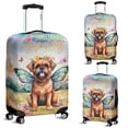 thumbnail image 2 of Welcome Spring Fairy Brussels Griffon in Flower Meadow Travel Luggage Cover Griff Dog Lover Suitcase Dust Protective Decor - 13002, 2 of 5