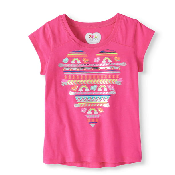 Little Girls' 4-8 Graphic T-Shirt - Walmart.com