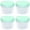 Green Lid(160ml*4), variant on Small Food Storage Containers,Mini Containers With Lids, 4 Pcs 5 Oz Freezer Storage Containers With Twist Top Lids, Small Freezer Containers For Storing Sauces, Dips, Dressings And Condiments