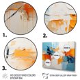 thumbnail image 3 of Designart "Harmonious Abstraction III" Abstract Collages Floater Framed Canvas Wall Art, 3 of 7