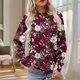 thumbnail image 1 of Heisall Womens Hoodies Spring Autumn Non-positional Print Fashion Casual Loose Ribbed Design Crewneck 2025 New Arrival Tops, 1 of 5