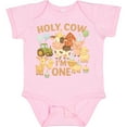 thumbnail image 3 of Inktastic Holy Cow I'm One Boy Farm Animal Birthday Boys or Girls Baby Bodysuit, 3 of 5